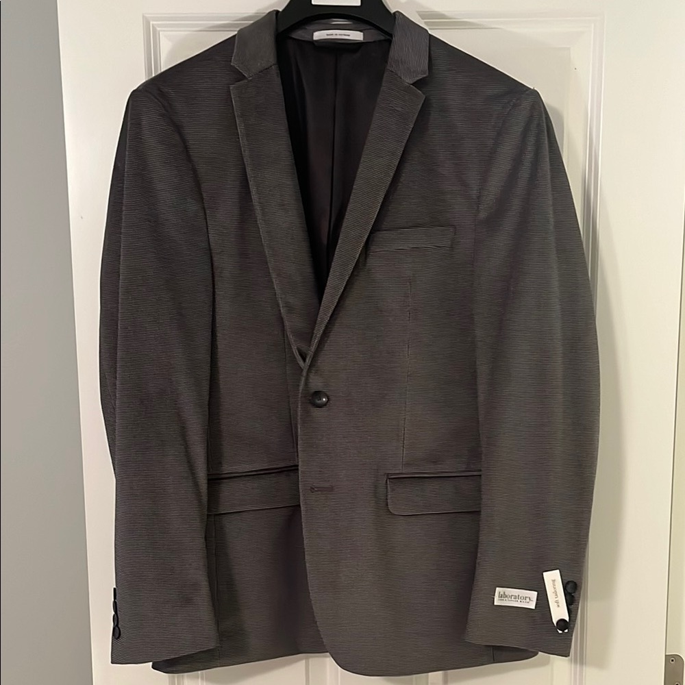 New Men's 42R Gray Blazer